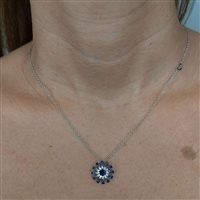 Collana Damiani Donna Margherita in Oro bianco Zaffiro 0.93 Ct 20088485 - 20088485